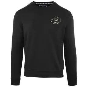 Aquascutum Embossed A Logo Black Sweatshirt