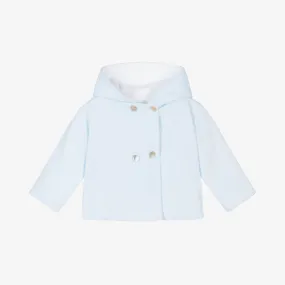 Blue Velour Baby Pram Coat