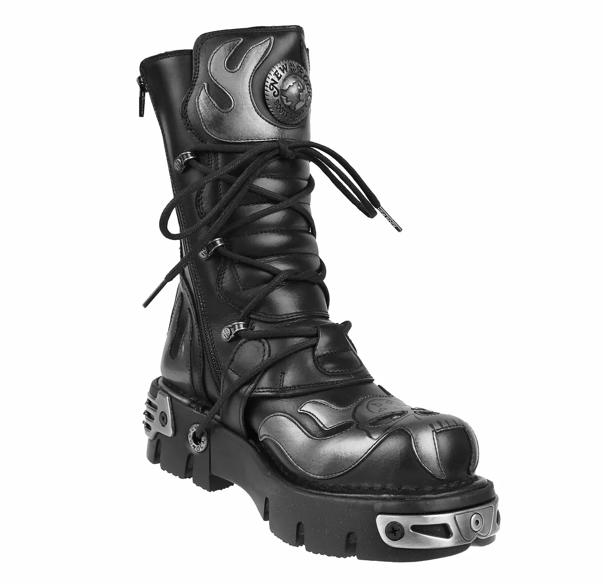 Boots New rock - Vampire Boots (107-S2) Black-Gray  -  Metal-shop