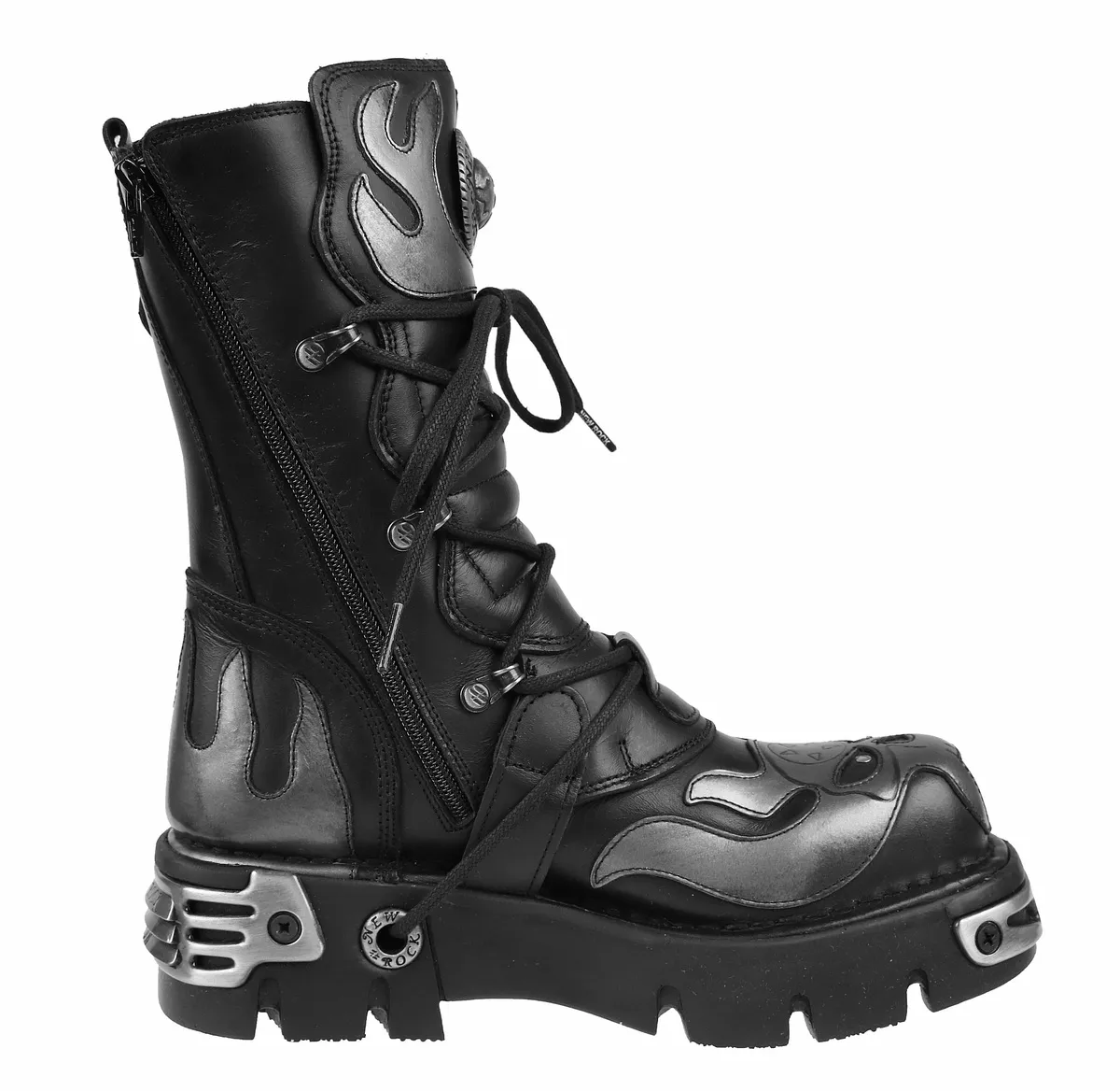 Boots New rock - Vampire Boots (107-S2) Black-Gray  -  Metal-shop