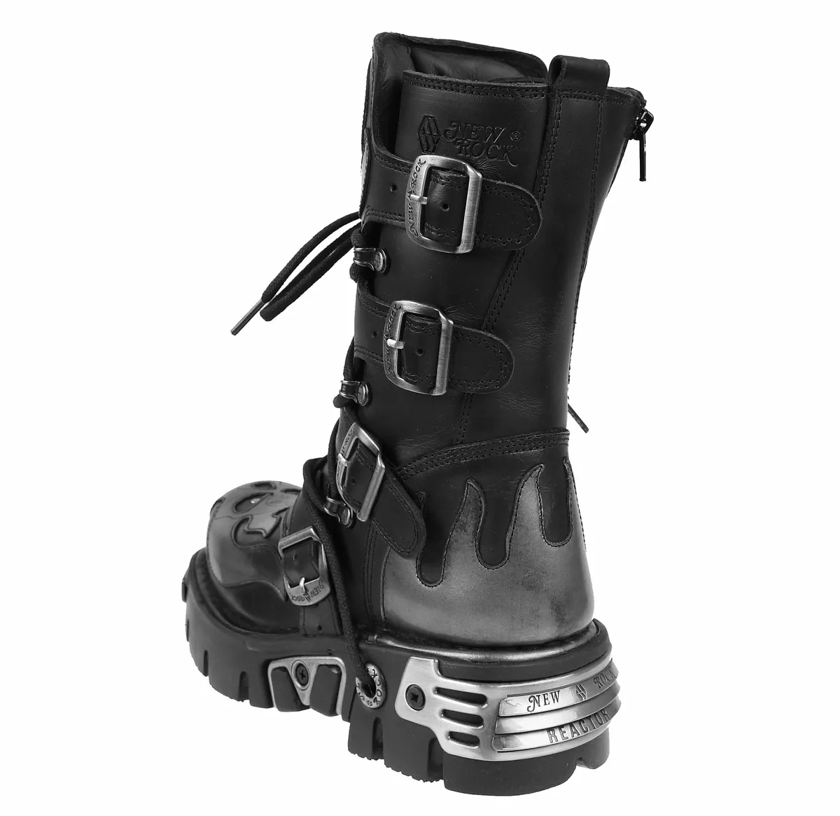 Boots New rock - Vampire Boots (107-S2) Black-Gray  -  Metal-shop