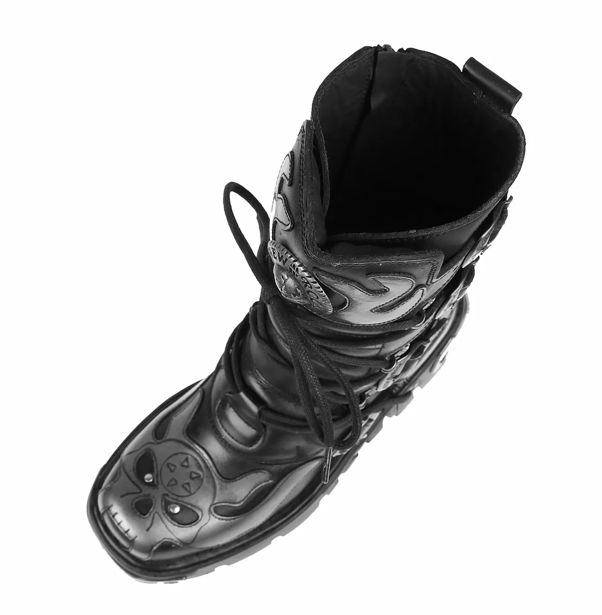 Boots New rock - Vampire Boots (107-S2) Black-Gray  -  Metal-shop