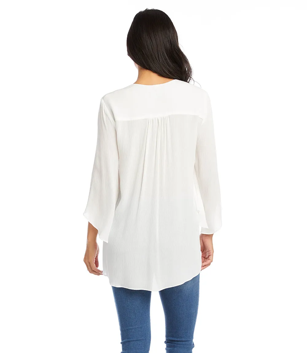 Bracelet Sleeve Asymmetric Top