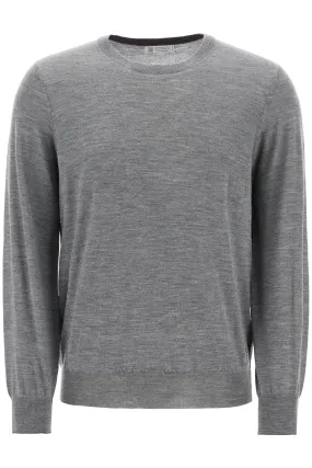 Brunello Cucinelli Fine Wool Cashmere Sweater   Grey