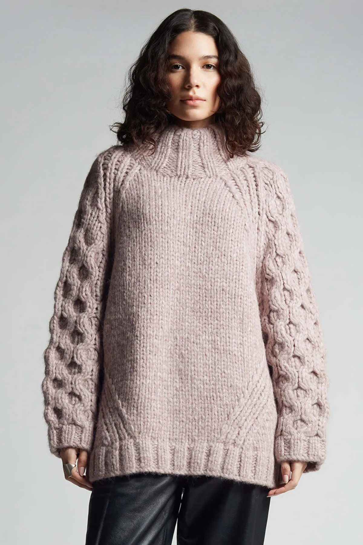 CAILIN SWEATER - MELANGE PINK