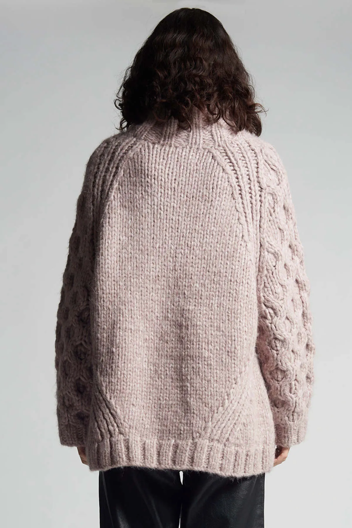 CAILIN SWEATER - MELANGE PINK