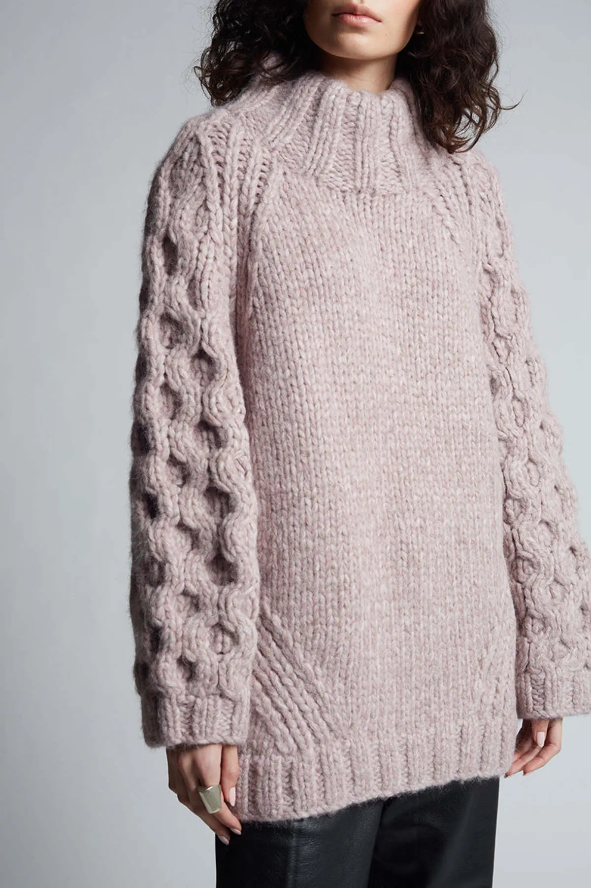 CAILIN SWEATER - MELANGE PINK