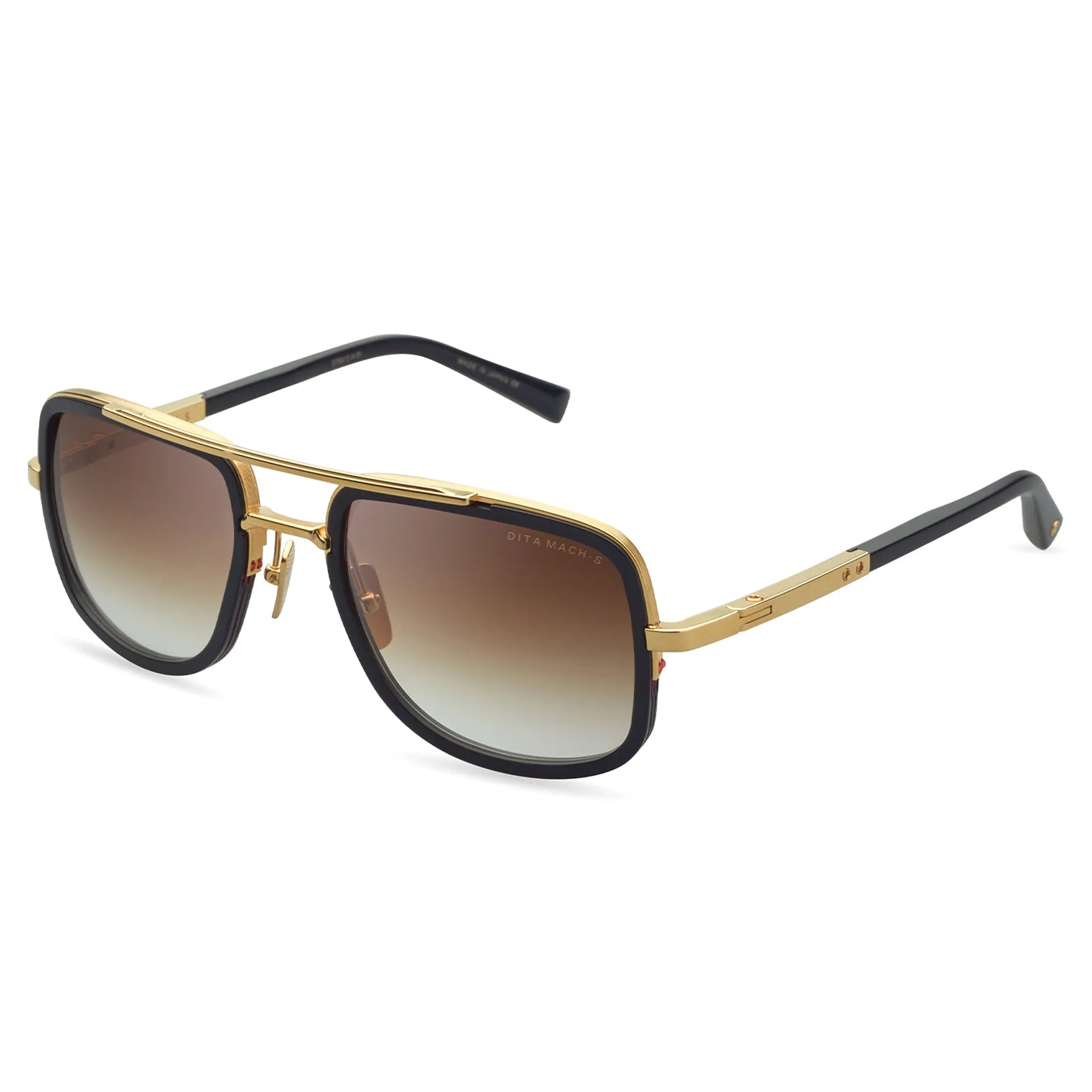 Dita Mach S DTS412-A-01 Yellow Gold Black Sunglasses