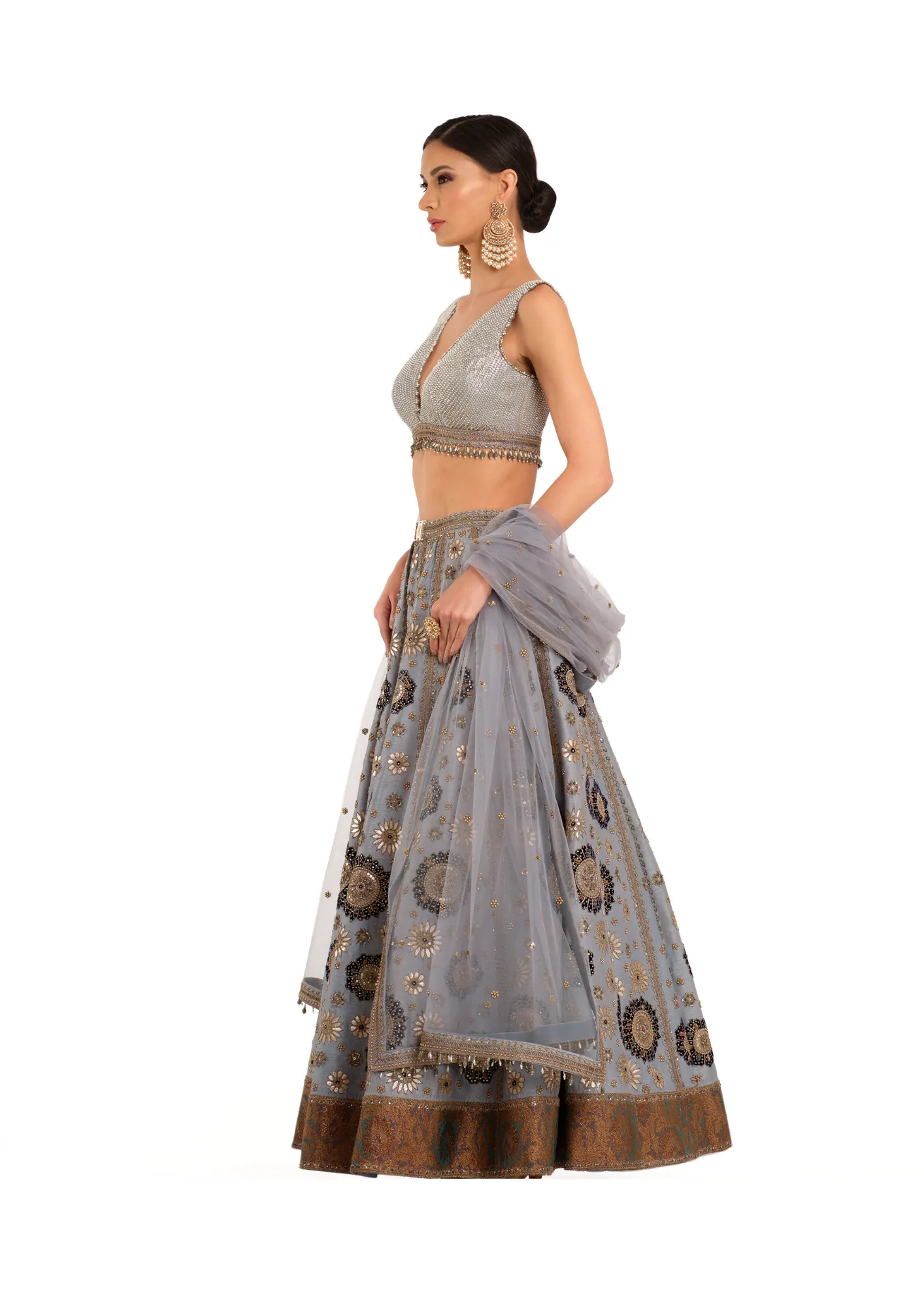 Heavy Embroidered Lehenga with Embroidered Blouse