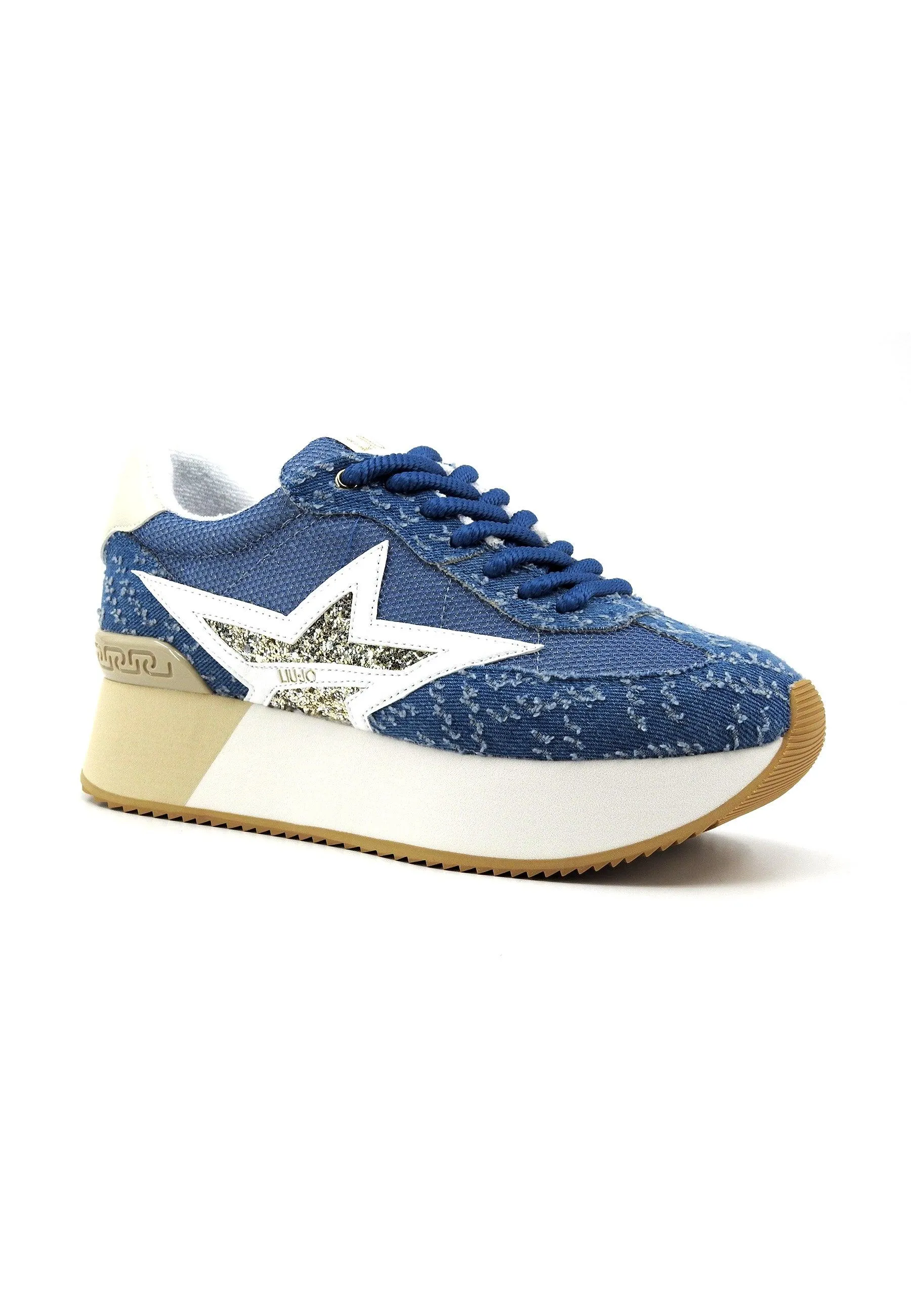 LIU JO Dreamy 03 Sneaker Donna Denim Gold BA4083TX404