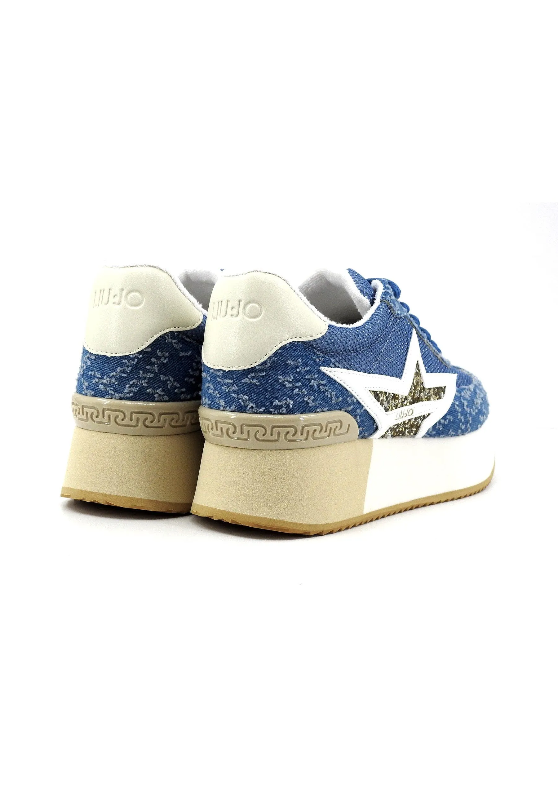 LIU JO Dreamy 03 Sneaker Donna Denim Gold BA4083TX404