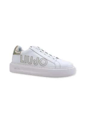 LIU JO Kylie 05 Sneaker Donna White Light Gold BA2065PX100