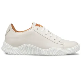 Mezlan Leather Scallop Sole Sneaker White (A20604)