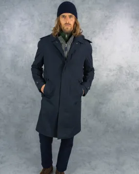 Midnight Ventile Commuter Hooded Coat