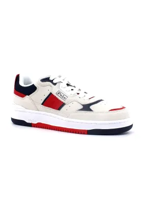 POLO RALPH LAUREN Sneaker Uomo Bianco Navy Red 809913399003