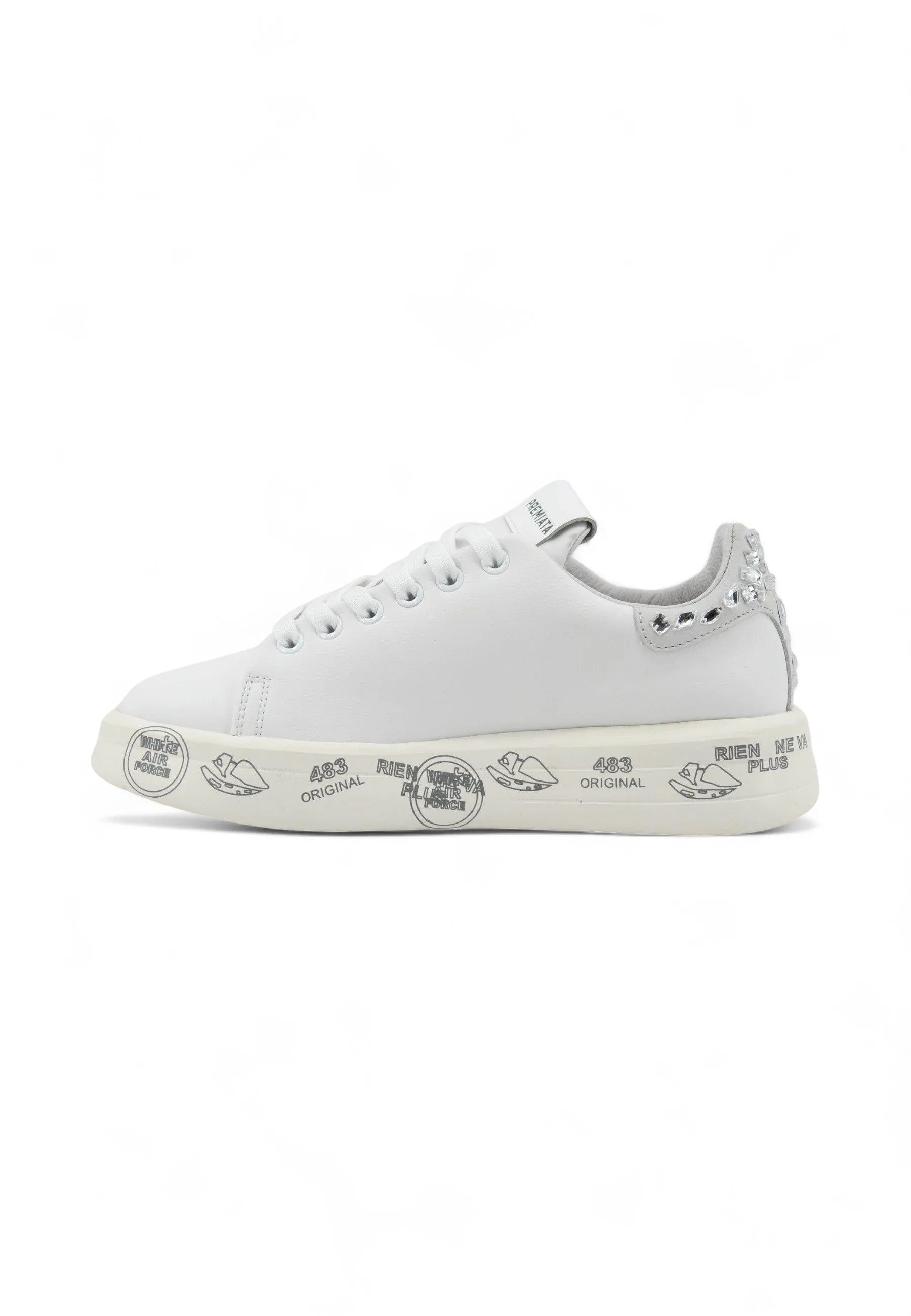 PREMIATA Sneaker Donna White BELLE-6712