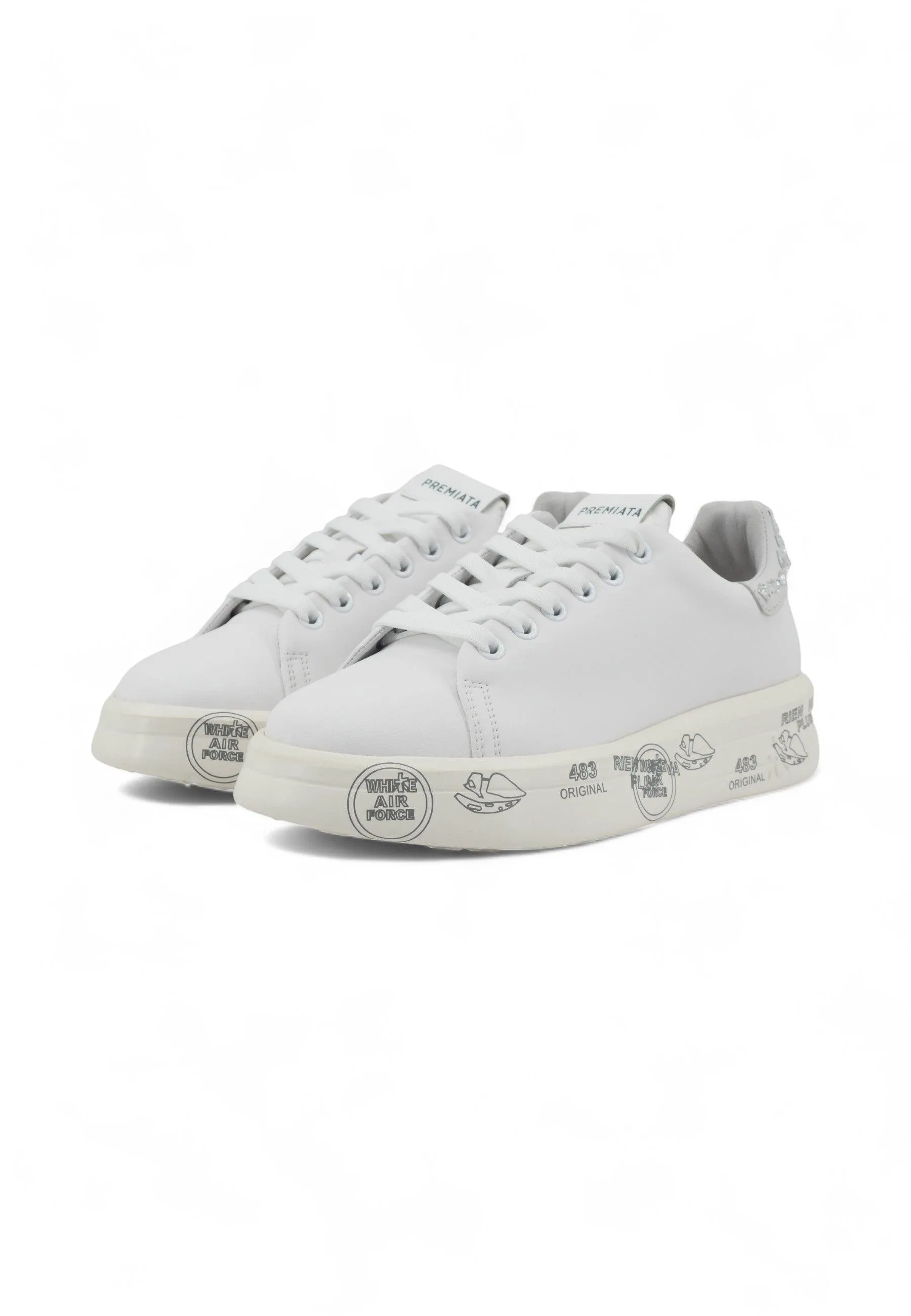 PREMIATA Sneaker Donna White BELLE-6712