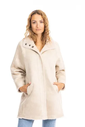 Reversible coffee wool coat 64544