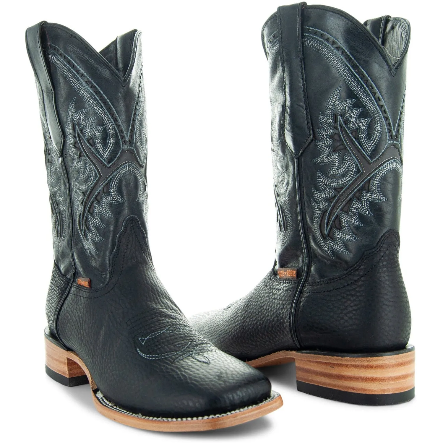 Soto Boots Men's Black Square Toe Cowboy Boots H50040