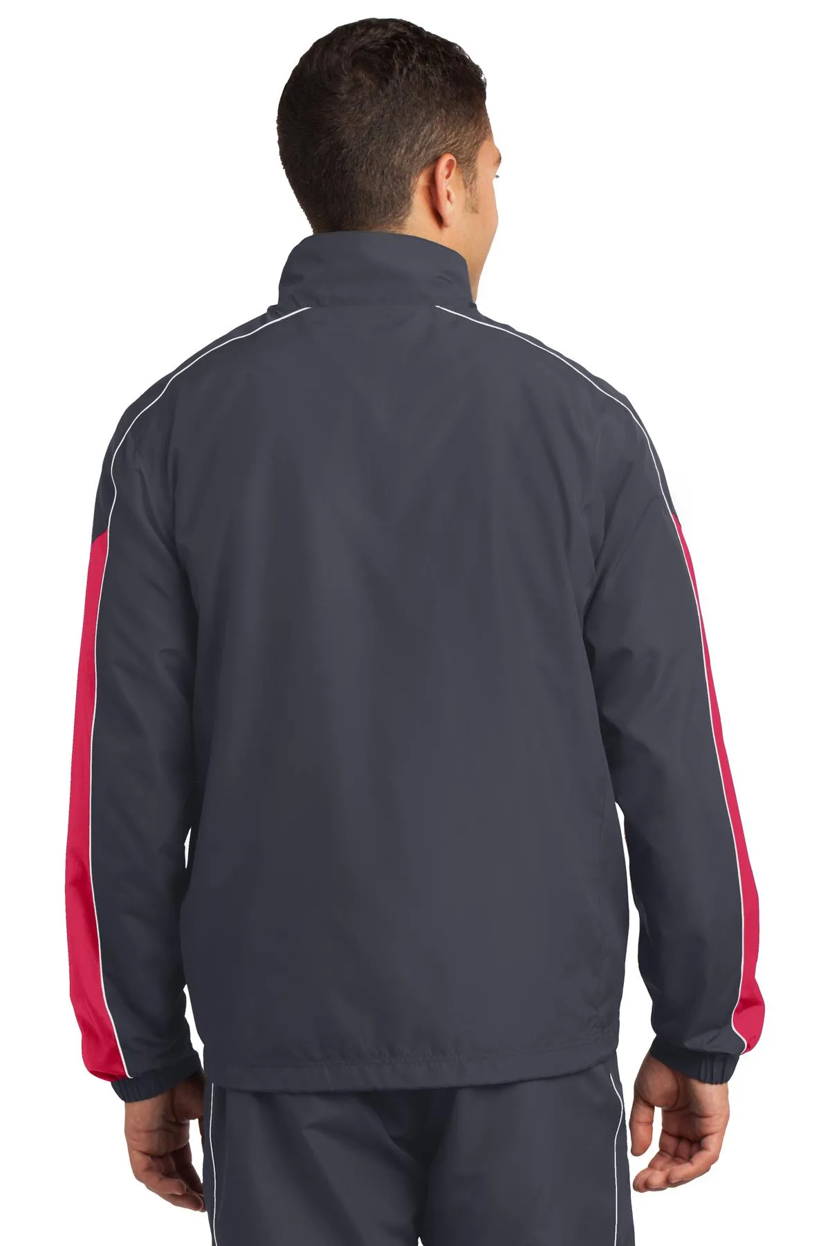 Sport Tek JST61 Sport-Tek Piped Colorblock Wind Jacket SKU: JST61