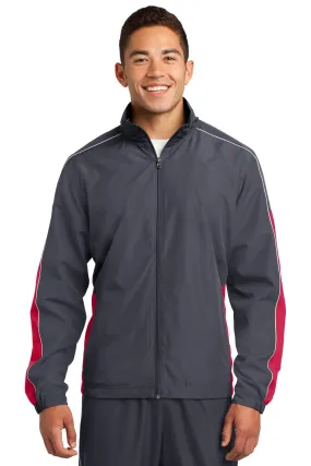 Sport Tek JST61 Sport-Tek Piped Colorblock Wind Jacket SKU: JST61