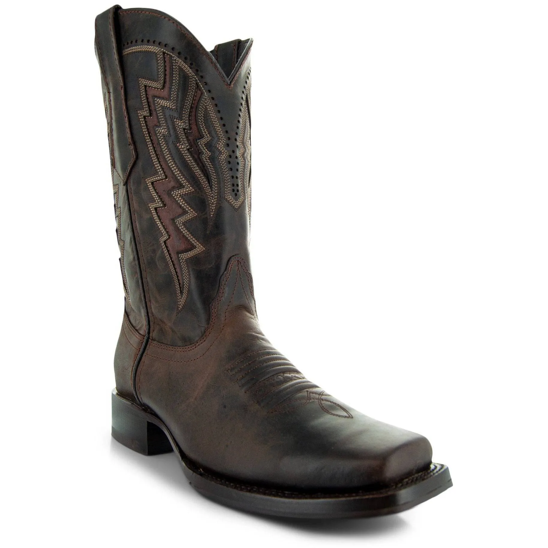 Square Toe Cowboy Boots Brown | Men's Square Toe Boots (H50027)