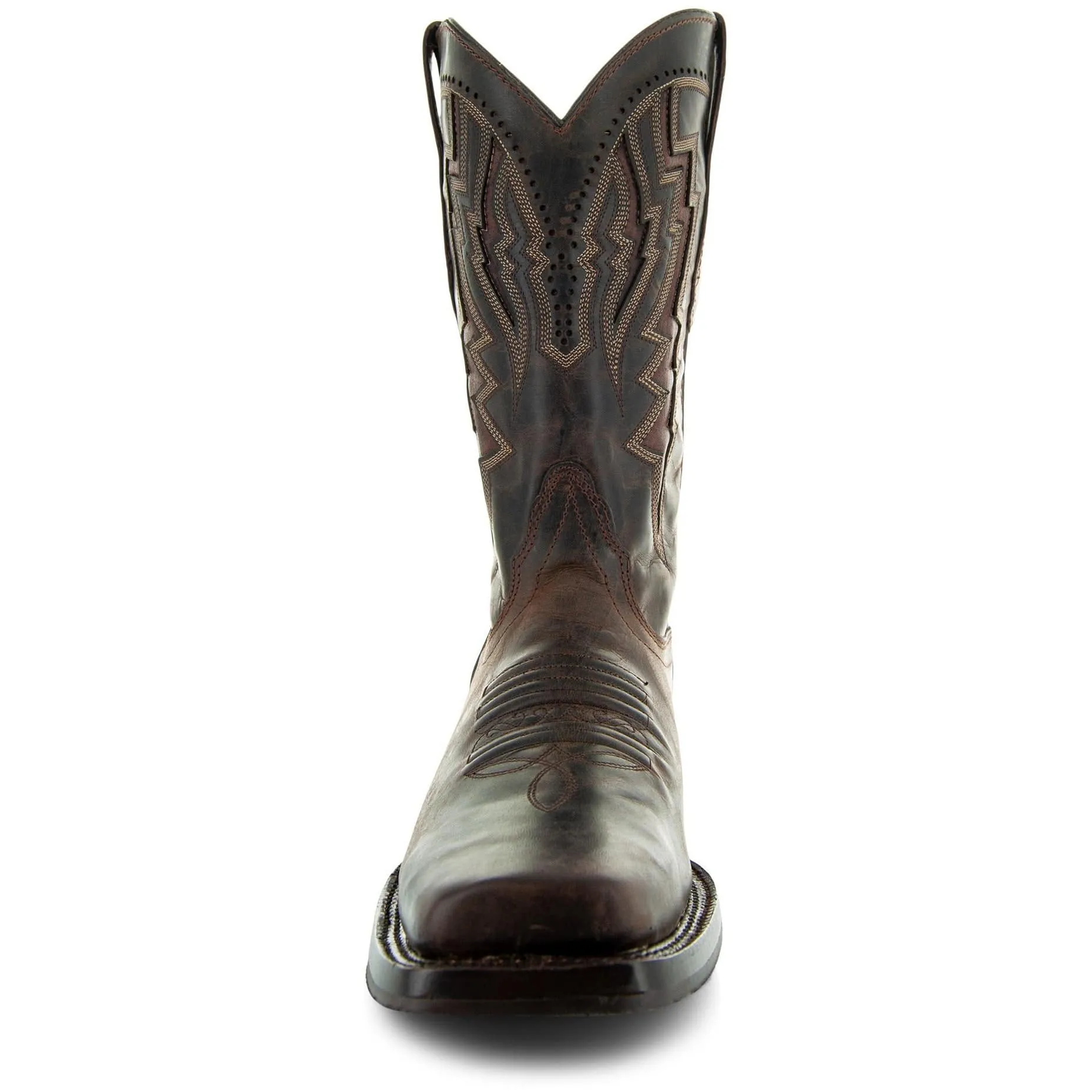 Square Toe Cowboy Boots Brown | Men's Square Toe Boots (H50027)