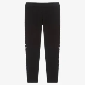 Teen Girls Black Logo Leggings