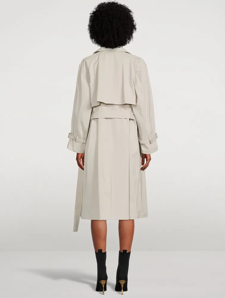 THEORY Double-Breasted Trench Coat