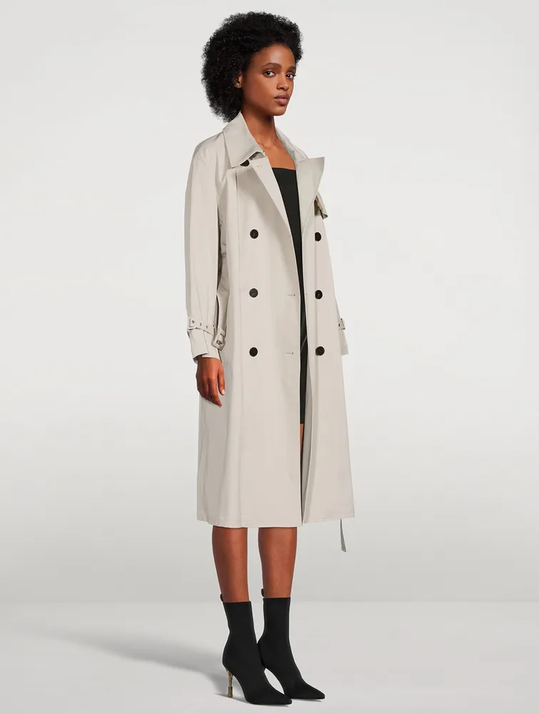 THEORY Double-Breasted Trench Coat