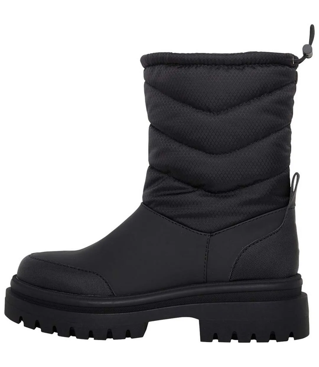 Womens/ladies dita mid calf walking boots black Rocket Dog