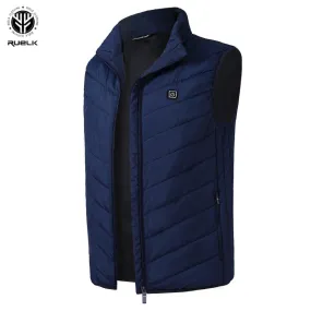 Xituodai Man Fashion Veat Heating Vest Smart USB Charging Large Size Jacket Warm Heating Winter Cotton Jacket Men Winter Warm Ve