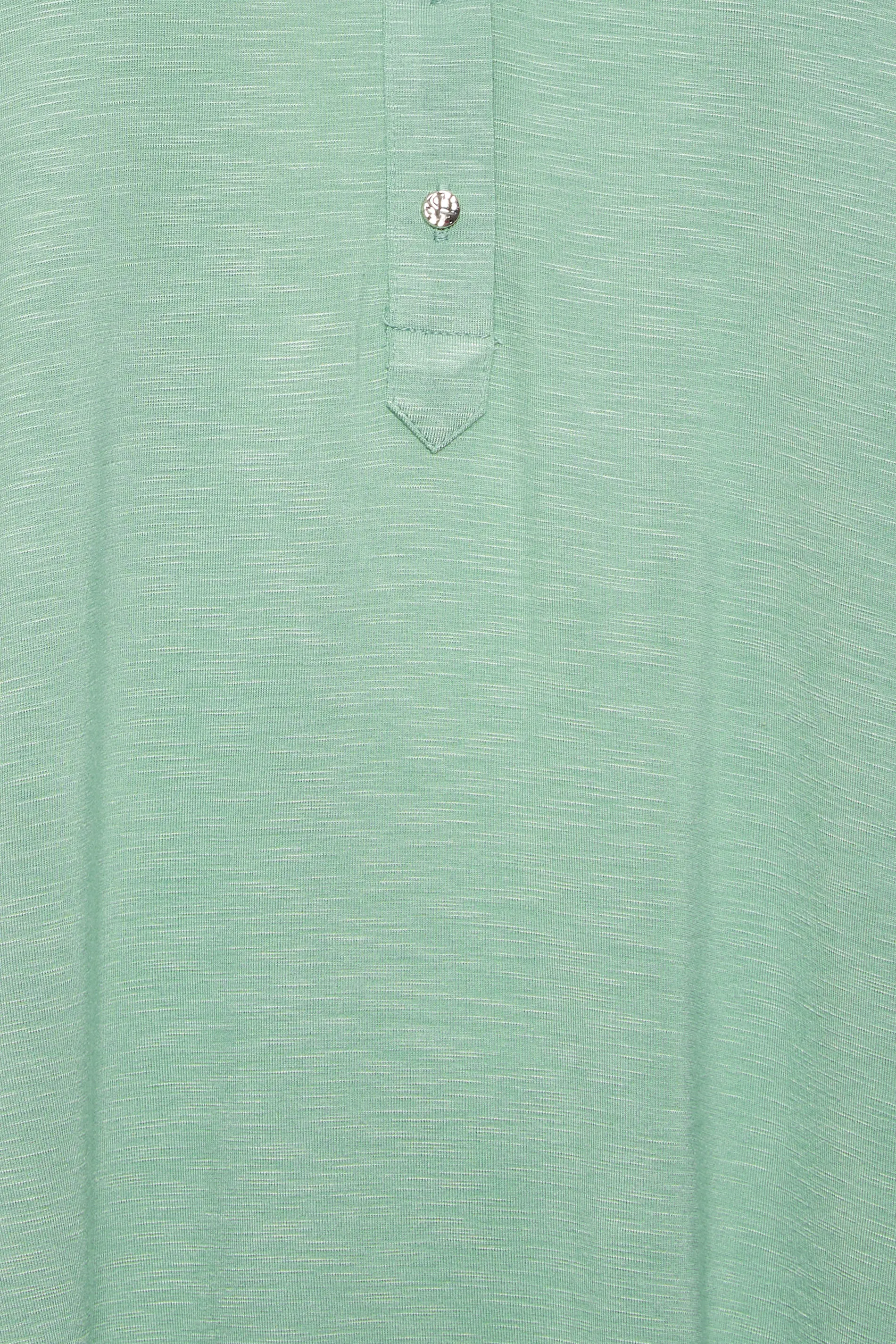 YOURS Curve Green Half Placket Blouse